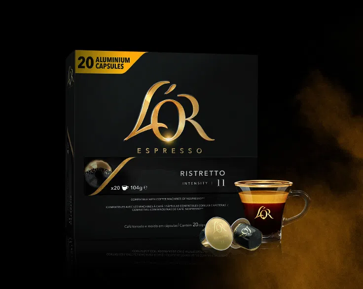 L’OR Café L’Or Cápsula Ristretto – 1 Unidade Com 20 Cápsulas