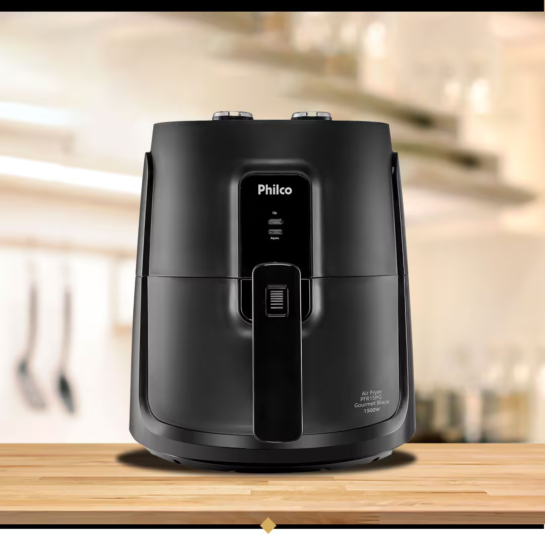 Fritadeira Air Fryer Gourmet Philco 4,4 Litros 1500w Preto Pfr15pg – 127v