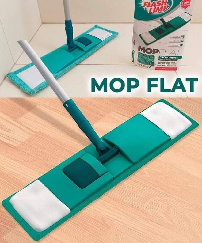 Mop Flat com refil Microfibra e cabo Telescópico, MOP7657, Flash Limp