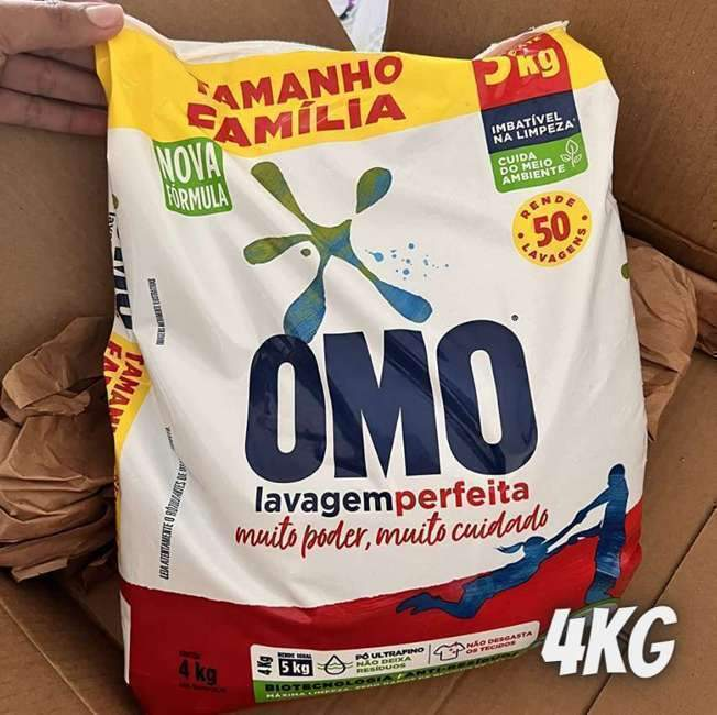 OMO Sabão Em Pó Lavagem Perfeita Pacote Família – 4 Kg