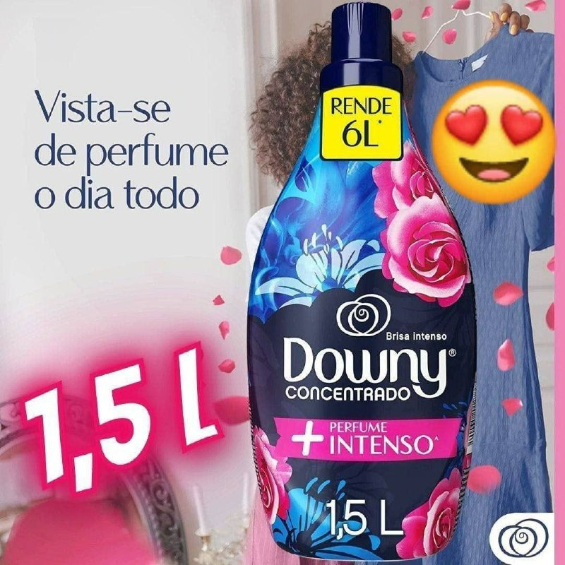 Downy Brisa Intenso – Amaciante Concentrado, 1,5L