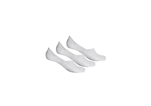 Kit Com 3 Pares De Meia Unissex Invisível Branco M