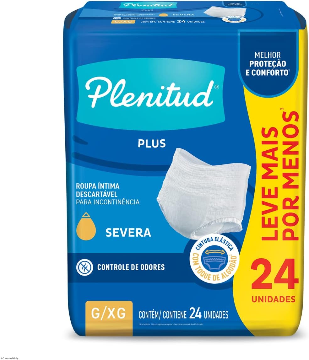 Plenitud Roupa Íntima Plus para Incontinência G/XG – 24 un