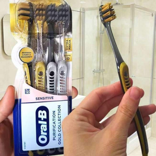 Escova Dental Oral-B Purification Gold Collection – 4 unidades