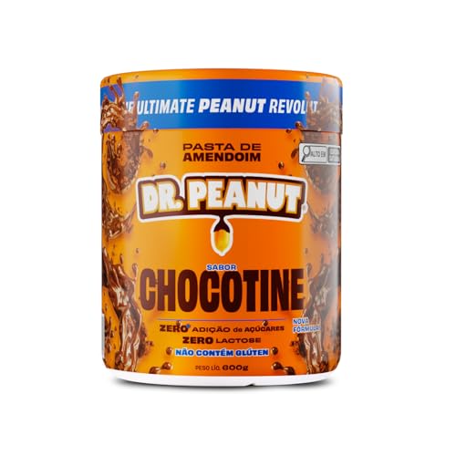 Pasta de Amendoim DR. Peanut Chocotine 600G – Com Whey Protein