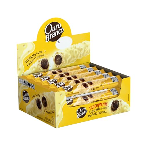 Ouro Branco – Stick Wafer Recheado pacote com 15 unidades de 25g