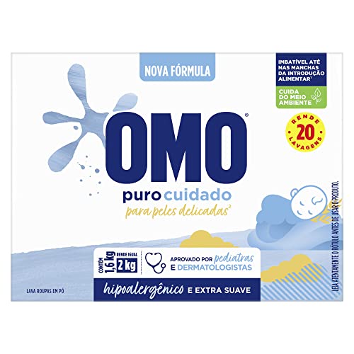 OMO Puro Cuidado – Sabão Em Pó 1.6Kg