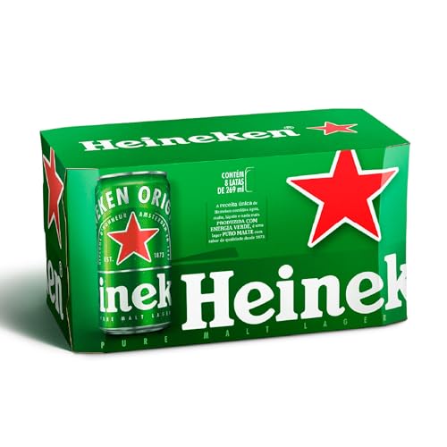 Pack Heineken Cerveja Pilsen – 8 latas de 269ml