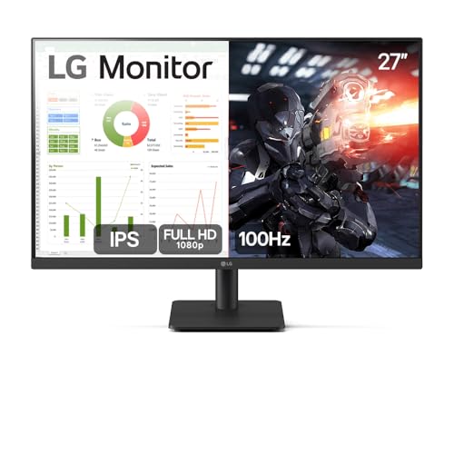 Monitor LG 27” IPS, Full HD, 100Hz, HDMI, Ajuste de Inclinação – 27MS500-B