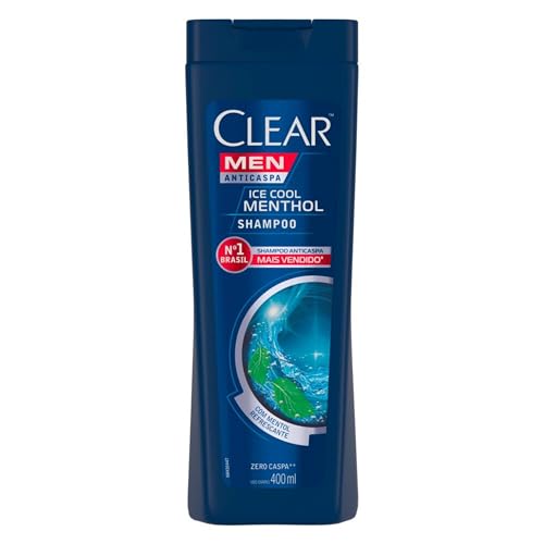 Clear Shampoo Men Anticaspa Ice Cool Menthol 400Ml