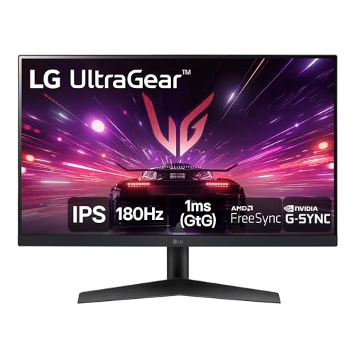 Monitor Gamer LG UltraGear 24” IPS, Full HD, 180Hz, 1ms (GtG), HDMI, DisplayPort, HDR10, sRGB 99%, NVIDIA® G-SYNC®, AMD FreeSync™ – 24GS60F-B