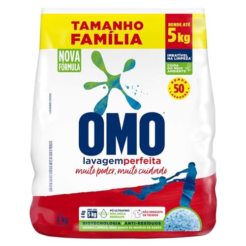 OMO Sabão Em Pó Lavagem Perfeita Pacote Família – 4 Kg