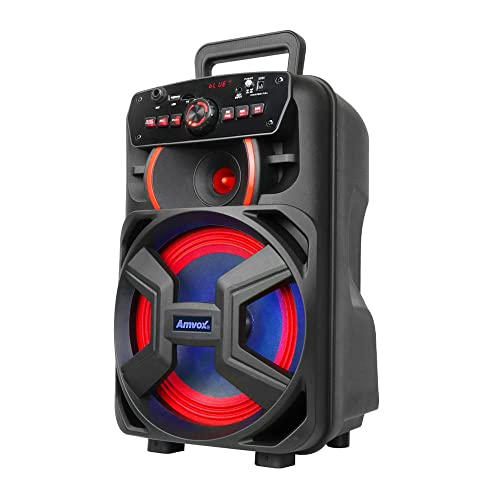 Amvox Caixa de Som Amplificada ACA 221 Gigante II – 220W RMS, Bluetooth, Rádio FM, USB, Preto