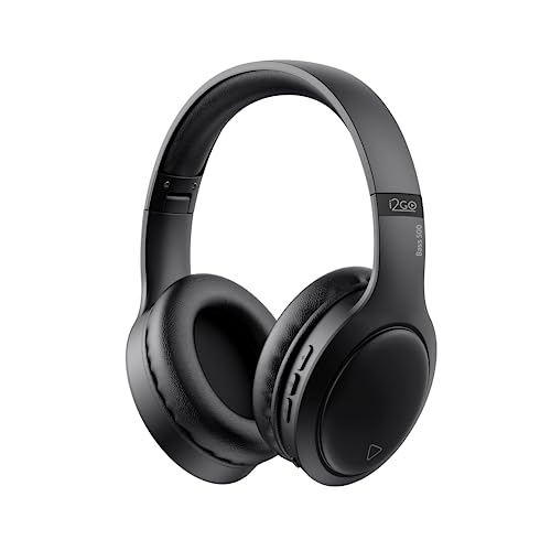 I2GO, Headphone Bass 500, Bluetooth, Microfone Integrado, Controle Multimídia, Até 30h de bateria, Entrada cabo auxiliar P2 (incluso), Dobrável, Preto, i2GO PRO