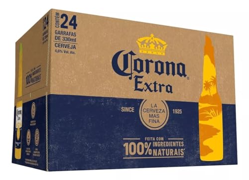 Pack Cerveja Corona Extra Long Neck 330ml – 24 unidades
