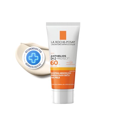 La Roche-Posay, Protetor Solar Facial Anthelios XL-Protect, Sem Cor, FPS60, Rápida Absorção, Textura Gel Creme, 40g