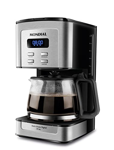 Cafeteira Elétrica Dolce Arome Digital, Mondial, Preto/Inox, 800W, 110V – C-44-32X-SDI