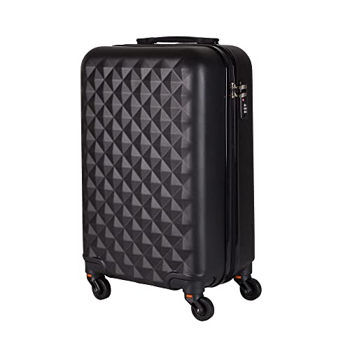 Mala de Bordo em ABS Com 4 Rodas 360 – Roncalli Alemanha Cor:Preto