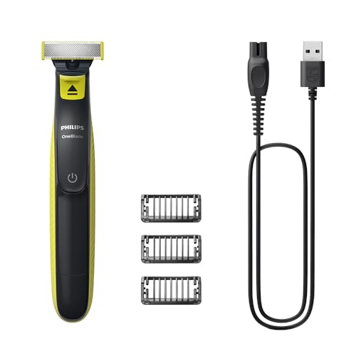 Aparador e raspador OneBlade com 3 pentes, à prova d’água, Bivolt – QP2724/10 Philips