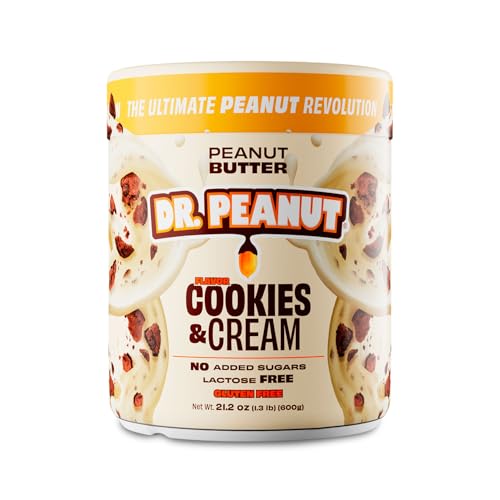 Dr Peanut Pasta De Amendoim – 600G Cookies And Cream Com Whey – Dr. Peanut