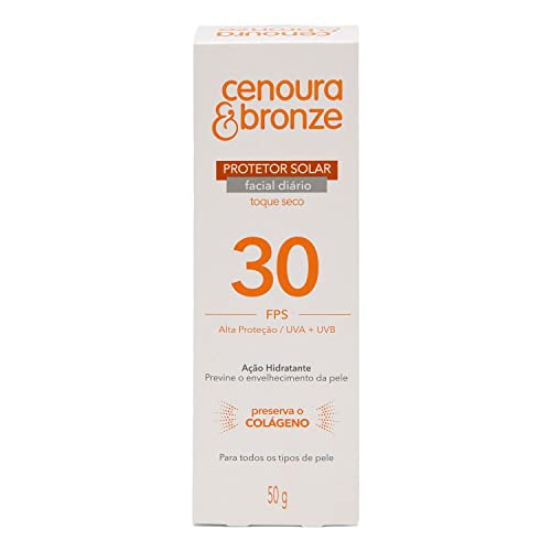 Protetor Solar Facial Cenoura & Bronze Fps 30 50G