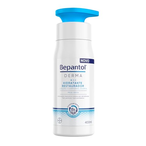 Bepantol Derma Hidratante Corporal, Hidratante Restaurador para Pele Seca, 400ml