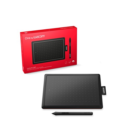 Wacom One CTL472 – Mesa Digitalizadora, Preto / Vermelho