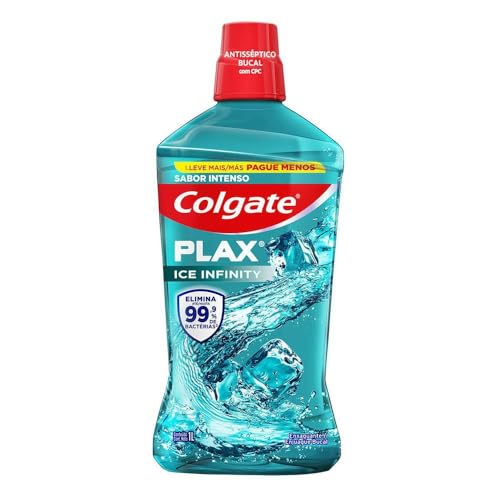 Colgate Plax Ice Infinity – Enxaguante Bucal, 1000Ml