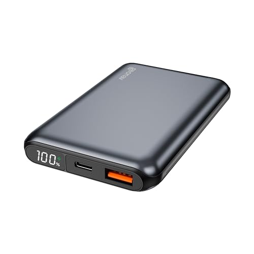 Geonav Power Bank, Carregador Portátil Universal 10.000mAh, USB-A (até 18W) + USB-C (até 20W), Compacto, Carregamento Rápido, Pass Through, Led Indicador de Bateria, PB10K20WSG, Cinza espacial