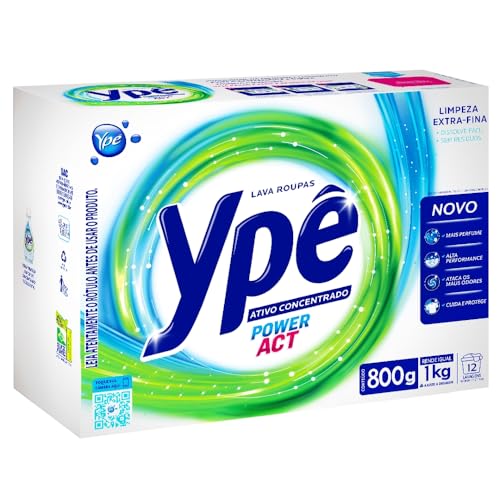 Ypê Lava Roupas em Pó Power Act 800g