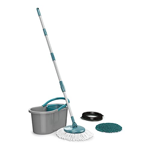 Mop Giratório Fit 3 em 1, MOP9379, Cinza, Flash Limp
