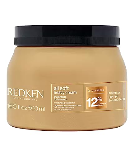Redken Máscara de Tratamento All Soft |Tratamento Anti-frizz Para Cabelos Secos e Opacos | Promove Hidratação Profunda | Repara e fortalece | Com Óleo de Argan | 500ml