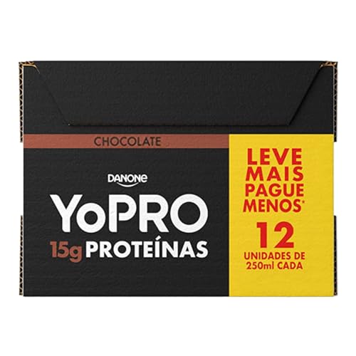 YoPRO Bebida Láctea UHT Chocolate 15g de proteínas 250ml – 12 unidades