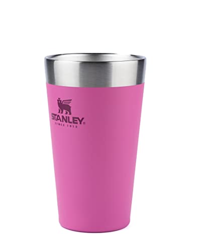Stanley – Copo de cerveja isolado, copo empilhável Stay Chill de 473 ml, para bebidas quentes ou frias, Azalea