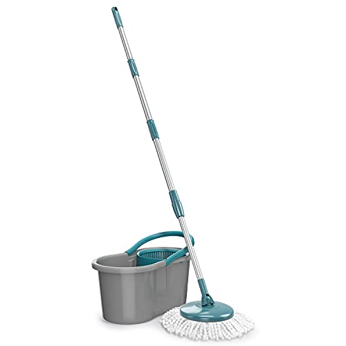 Mop Giratório Fit, Balde 8 litros, limpa, centrifuga, lava e seca, MOP5010, Flash Limp