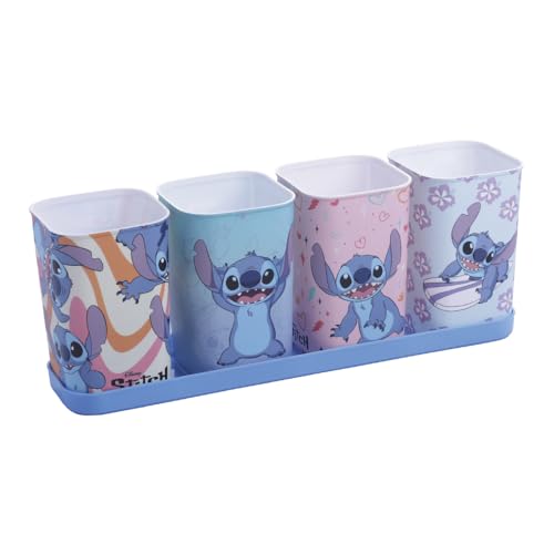 Porta Objetos, Stitch, 4 peças, Plasútil