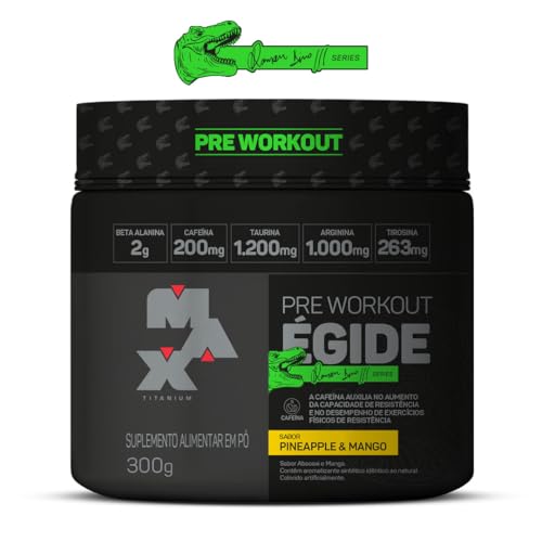 Max Titanium Pré Treino Égide Sabor Abacaxi E Manga Edição Ramon Dino – 300g