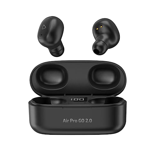 I2GO, Fone de Ouvido Sem Fio, Bluetooth 5.2, TWS, Air Pro GO 2.0, Controle Touch, Estojo de Carregamento, 20 Horas totais de Bateria, Preto, i2GO PRO