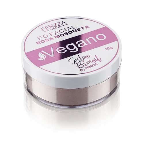Pó facial rosa mosqueta vegano 15g fz34026 Fenzza