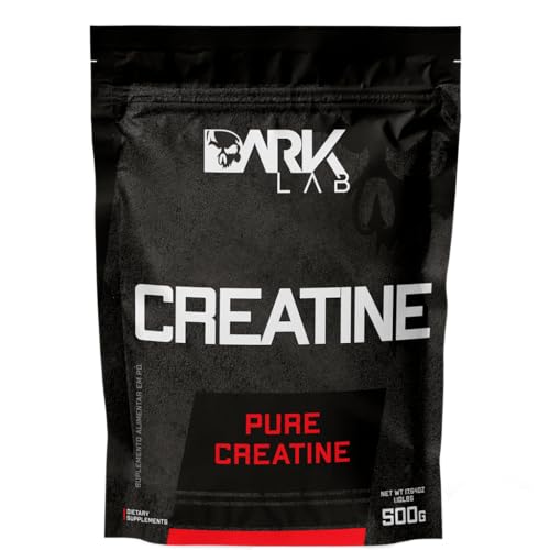 Creatina Pura Dark Lab 500g, Monohidratada 100% de Pureza, Sem Sabor