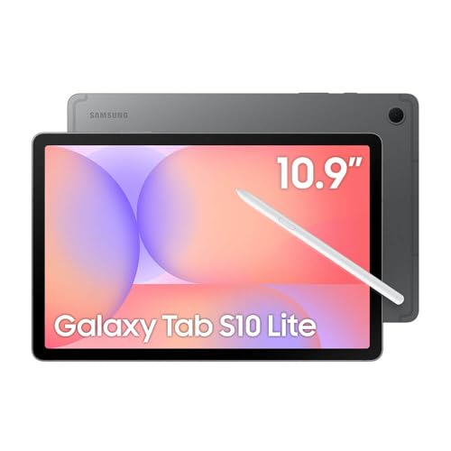 Samsung Tablet Galaxy Tab S10 Lite WiFi, 256GB, 8GB RAM, Tela 10.9″, S Pen e Capa Smartbook Cover Inclusas