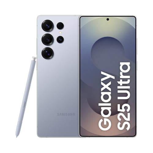 Celular Samsung Galaxy S25 Ultra 5G, 512GB, 12GB RAM, Câmera Quádrupla de 200+50+10+50, Tela Grande de 6.9″, Titânio Azul