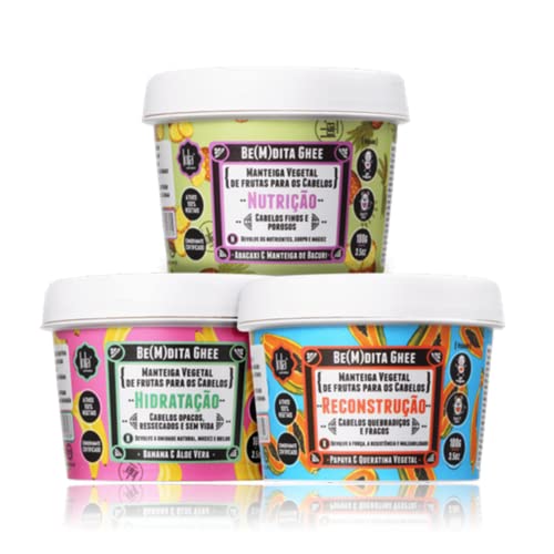 Lola Cosmetics Kit Cronograma Capilar Be(m) dita Ghee (3 Produtos)