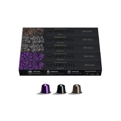 Nespresso Cápsulas de Café Intenso – 50 Cápsulas