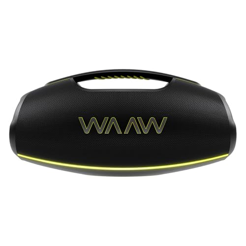 WAAW by ALOK Caixa de Som HYPERBOOM 1000 Bluetooth, À Prova D’Água, Até 12h de Autonomia, Tecnologia TWS, 180W RMS