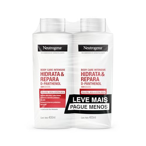 Neutrogena Hidratante Corporal Body Care Intensive Hidrata&Repara, Kit com 2 Unidades de 400ml