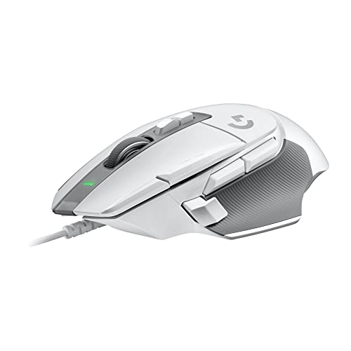 Mouse Gamer Logitech G502 X com Switch LIGHTFORCE, 13 Botões Programáveis, Sensor HERO 25K, Compatível com PC/ macOS/ Windows – Branco