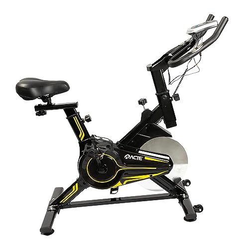 Acte, Bicicleta para Spinning Roda Livre Freio Mecânico 8Kg – Preto Amarelo
