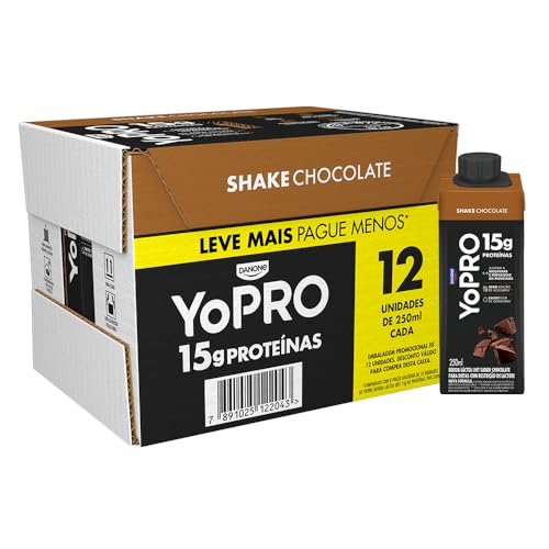 YoPRO Bebida Láctea UHT Chocolate 15g de proteínas 250ml – 12 unidades