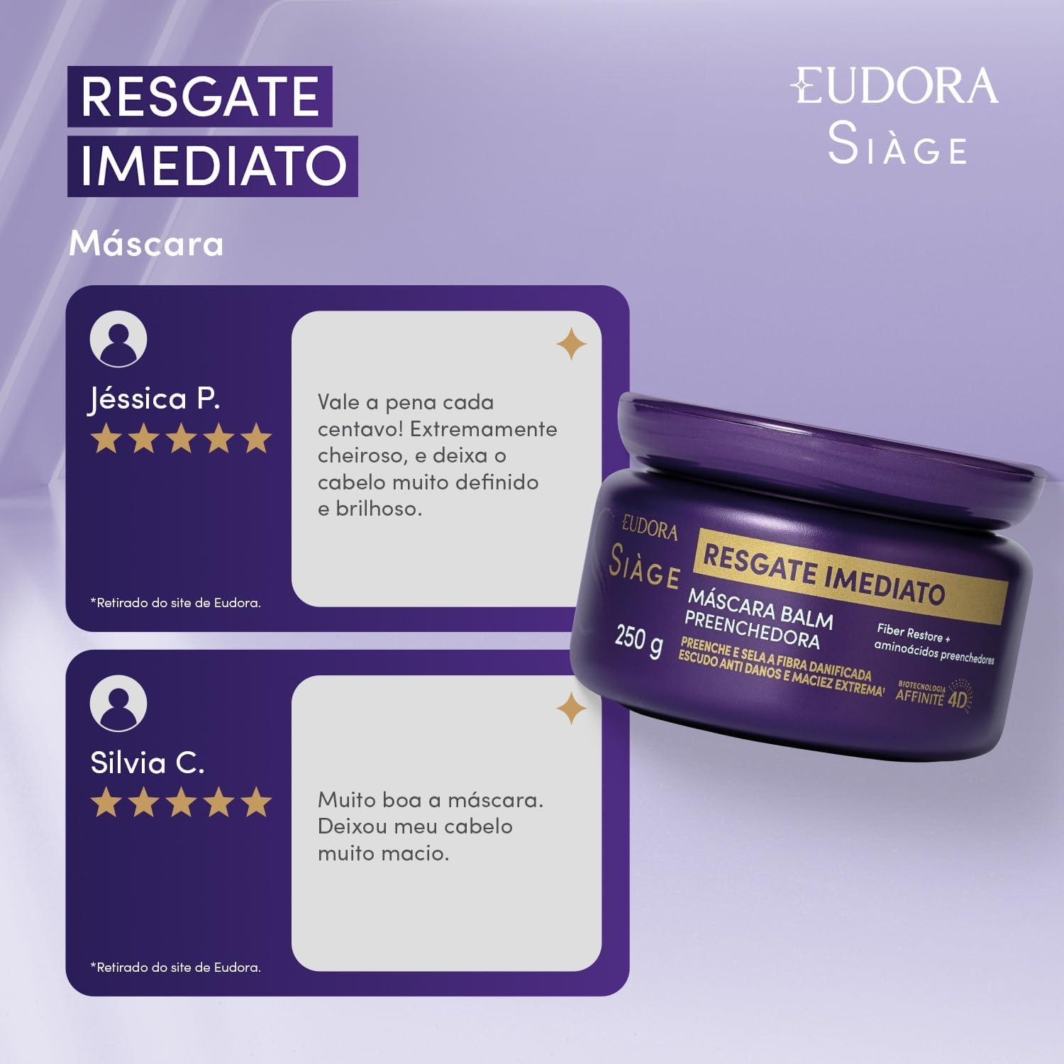 SIAGE MÁSCARA CAPILAR RESGATE IMEDIATO 250g